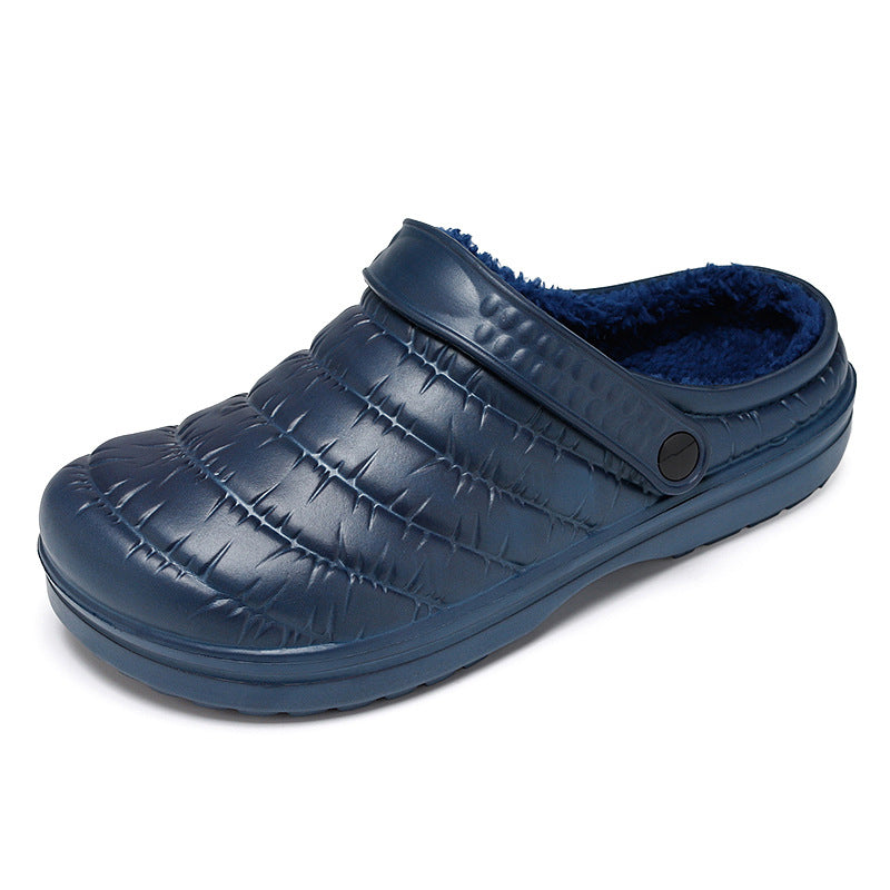 Sole Rubber EVA Applicable Neutral Waterproof Non-slip Plush Cotton Shoes