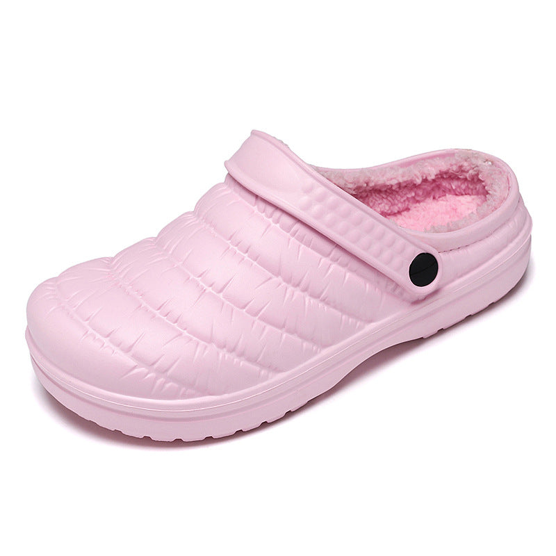 Sole Rubber EVA Applicable Neutral Waterproof Non-slip Plush Cotton Shoes
